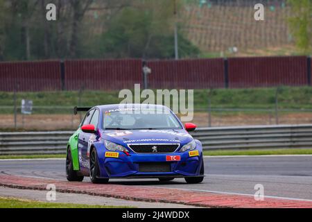 Während der 1. Runde des Championnat de France FFSA 77 JACOB-CANO Julien, Terre et Mer Performance von JSB, Peugeot 308 RC, actionTourisme 2022, vom 16. Bis 19. April 2022 auf dem Circuit Paul Armagnac, in Nogaro, Frankreich, Frankreich - Foto Grégory Lenormand / DPPI Stockfoto