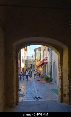 Bezirk La Ponche in St. Tropez Stockfoto