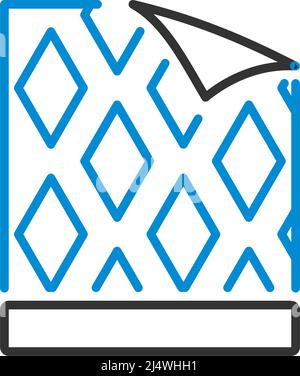 Hintergrundbild-Symbol. Auffälliges Design mit bearbeitbarer Konturbreite. Vektorgrafik. Stock Vektor