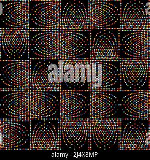 Noise Art digitale Grafiken Muster mit Vektor abstrakte Formen und generative geometrische Formen, nützlich für Web-Hintergrund, Poster Art Design, Maga Stock Vektor