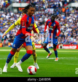 LONDON, ENGLAND - APRIL 17: Während des Halbfinales des FA Cup zwischen Crystal Palace und Chelsea im Wembley Stadium, London, Großbritannien, 17.. April 2022 Stockfoto