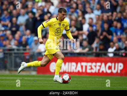 LONDON, ENGLAND - 17. APRIL: Chelsea's Mason Mount während des FA Cup Halbfinales zwischen Crystal Palace und Chelsea im Wembley Stadium, London, Großbritannien 17.. Apr Stockfoto