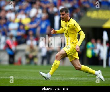 LONDON, ENGLAND - 17. APRIL: Chelsea's Mason Mount während des Halbfinales des FA Cup zwischen Crystal Palace und Chelsea im Wembley Stadium, London, Großbritannien 17.. Apr Stockfoto