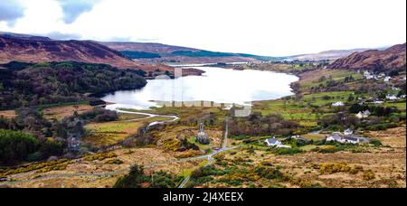 Dunlewey Lough, Donegal Stockfoto