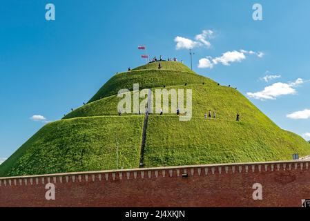 Kosciuszko Mound (Kopiec Kosciuszki), Krakau, Polen Stockfoto