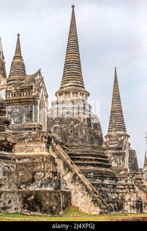 Ayutthaya. 18. April 2022. Das Foto vom 18. April 2022 zeigt den Ayutthaya Historical Park in Ayutthaya, Thailand. Quelle: Wang Teng/Xinhua/Alamy Live News Stockfoto