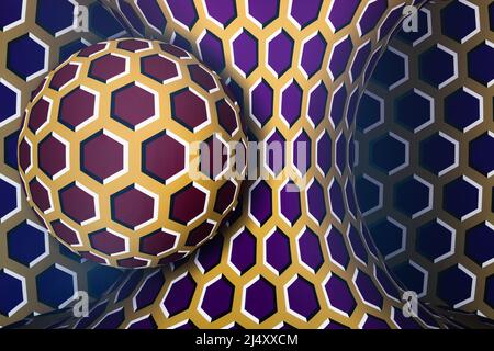 Abstrakte Illusion Hintergrund mit der Illusion von Bewegungsobjekten Stockfoto