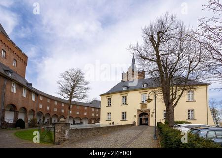 Schwanenburg mit Schwanenturm, dem Wahrzeichen der Stadt Kleve Stockfoto