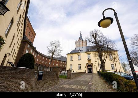 Schwanenburg mit Schwanenturm, dem Wahrzeichen der Stadt Kleve Stockfoto