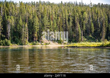 Ein Blick auf die Landschaft des Grand Teton National Park, Wyom Stockfoto