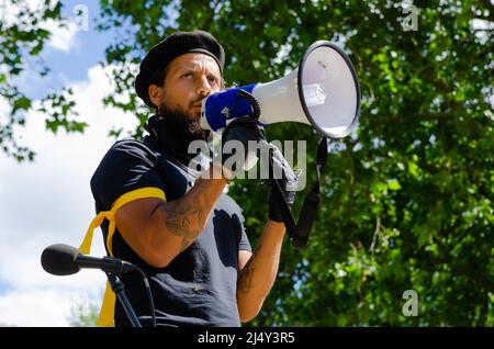 Black Lives Matter protestieren in London Stockfoto