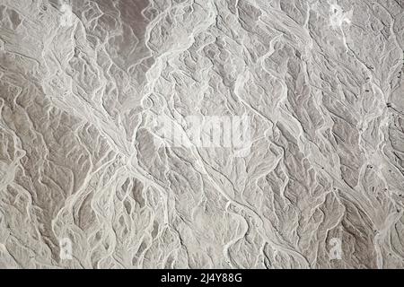 Geologische Grundmuster, Luftansicht. Nazca, Peru. Stockfoto