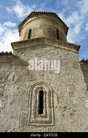 Kirche der Heiligen Elishe oder der Heiligen Mutter Gottes Kirche, Kiş kilsəsi, Müqəddəs Yelisey kilsəsi, Kiş, Kish Dorf, Shaki Rayon, Aserbaidschan, Azərbaycan Stockfoto