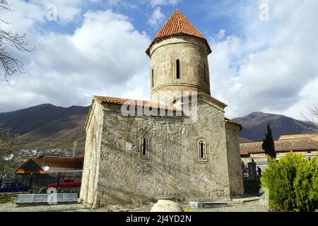 Kirche der Heiligen Elishe oder der Heiligen Mutter Gottes Kirche, Kiş kilsəsi, Müqəddəs Yelisey kilsəsi, Kiş, Kish Dorf, Shaki Rayon, Aserbaidschan, Azərbaycan Stockfoto