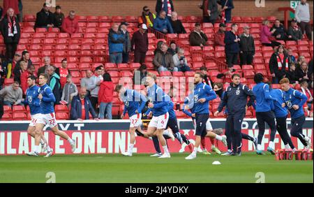 Nottingham, Großbritannien. 18. April 2022. Während des Spiels der EFL Champioinship zwischen Nottingham Forest und West Bromwich Albion auf dem City Ground in Nottingham, England Paul Bonser/SPP Credit: SPP Sport Press Photo. /Alamy Live News Stockfoto