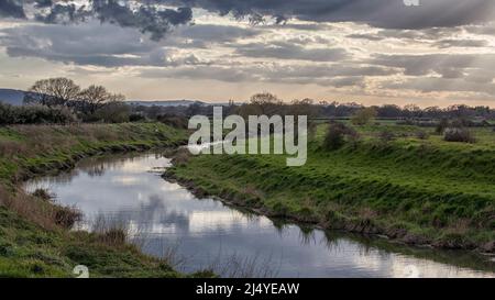 Am Ufer der Adur Stockfoto