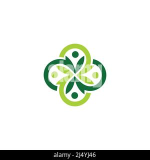 Gemeinschaft, Netzwerk und soziale Icon Design vorlage Stock Vektor