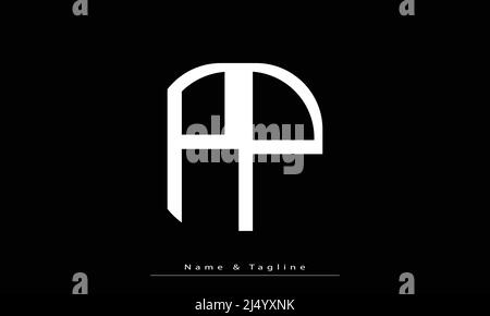 Buchstabenbuchstaben Initialen Monogramm-Logo PP Stock Vektor