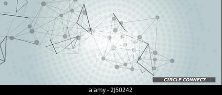 Modernes Muster. Vektorgrafik Vorlage. Linienstil-Vektor. Symbol Connect-Design Stock Vektor