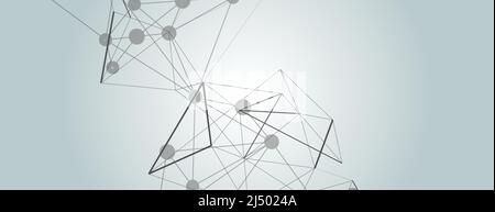 Astract Vektor Grafik Hintergrund Punkte für Banner-Design. Geometrische abstrakte Vektordarstellung. Poster, Karte, Banner, Hintergrunddesign Stock Vektor