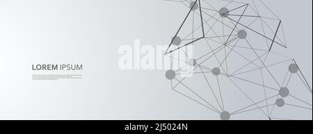 Astract Vektor Grafik Hintergrund Punkte für Banner-Design. Geometrische abstrakte Vektordarstellung. Poster, Karte, Banner, Hintergrunddesign Stock Vektor