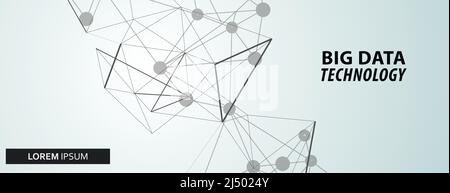 Modernes Muster. Abstrakter moderner Druck. Kommunikationsnetzwerk. Grafische Designvorlage. Vektordarstellung für Technologienetzwerke Stock Vektor
