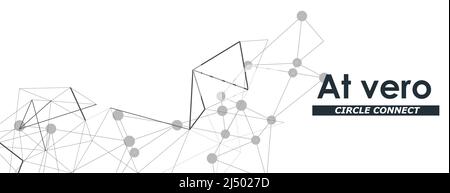 Modernes Muster. Vektorgrafik Vorlage. Linienstil-Vektor. Symbol Connect-Design Stock Vektor
