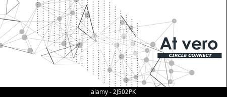 Astract Vektor Grafik Hintergrund Punkte für Banner-Design. Geometrische abstrakte Vektordarstellung. Poster, Karte, Banner, Hintergrunddesign Stock Vektor