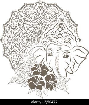 Lord Ganesha, Vektor Stock Vektor