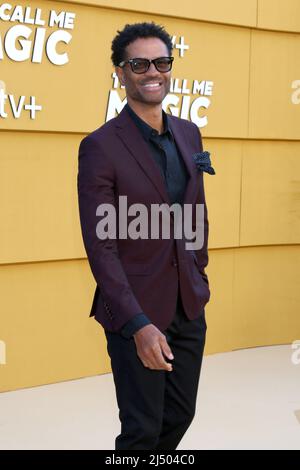 14. April 2022, Westwood, CA, USA: LOS ANGELES - APR 14: Eric Benet bei der Premiere von They Call Me Magic am 14. April 2022 im Village Theatre in Westwood, CA (Bildquelle: © Kay Blake/ZUMA Press Wire) Stockfoto