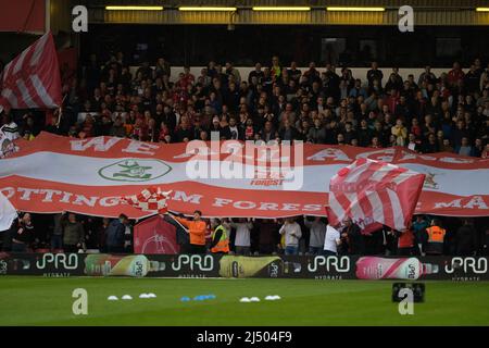 Nottingham, Großbritannien. 18. April 2022. Während des Spiels der EFL Champioinship zwischen Nottingham Forest und West Bromwich Albion auf dem City Ground in Nottingham, England Paul Bonser/SPP Credit: SPP Sport Press Photo. /Alamy Live News Stockfoto