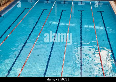 Seimming Pool Lanes Stockfoto