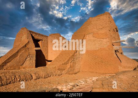 Die Ruinen der Spanischen Missionskirche im Pecos National Historical Park in New Mexico. Stockfoto