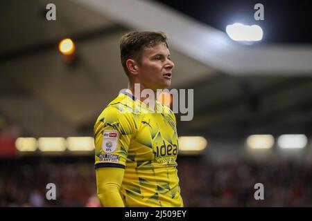 Nottingham, Großbritannien. 18. April 2022. Conor Townsend während des Spiels der EFL Sky Bet Championship zwischen Nottingham Forest und West Bromwich Albion am City Ground, Nottingham, England, am 18. April 2022. Foto von Simon Hall. Nur zur redaktionellen Verwendung, Lizenz für kommerzielle Nutzung erforderlich. Keine Verwendung bei Wetten, Spielen oder Veröffentlichungen einzelner Clubs/Vereine/Spieler. Kredit: UK Sports Pics Ltd/Alamy Live Nachrichten Stockfoto