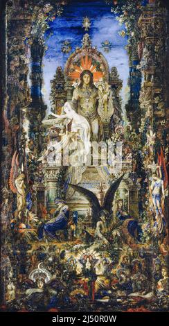 Gustave Moreau, Ölgemälde auf Leinwand, Jupiter und Semele, 1894-1895 Stockfoto