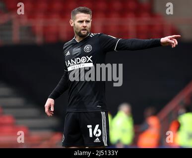 Bristol, England, 18.. April 2022. Oliver Norwood von Sheffield Utd beim Sky Bet Championship-Spiel in Ashton Gate, Bristol. Bildnachweis sollte lauten: Darren Staples / Sportimage Stockfoto