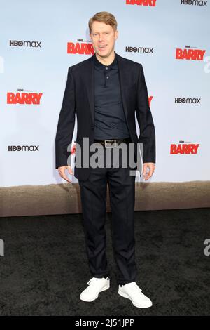 Westwood, USA. 18. April 2022. Tim Baltz bei der Barry Season 3 auf HBO Premiere Screening bei Rolling Greens am 18. April 2022 in Westwood, CA (Foto von Katrina Jordan/Sipa USA) Quelle: SIPA USA/Alamy Live News Stockfoto