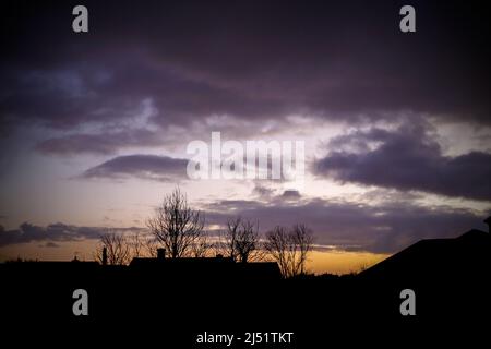 Der Sturm, der sich sammelt. Stockfoto