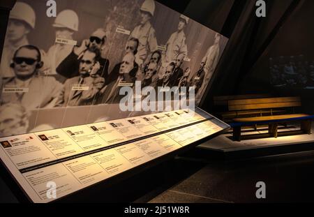 Hermann Göring und Rudolf Hess, Memorium Nürnberger Prozesse, Nürnberg, Deutschland Stockfoto