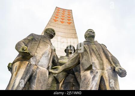 Ns-Konzentrationslager in Deutschland. Sowjetische Denkmal in Sachsenhausen Camp Stockfoto