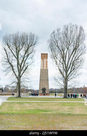 Ns-Konzentrationslager in Deutschland. Sowjetische Denkmal in Sachsenhausen Camp Stockfoto