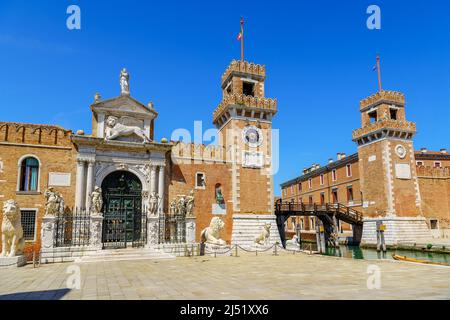 Venezianisches Arsenal (Venedig) Stockfoto