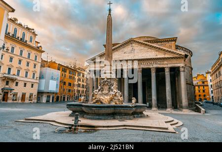 Piazza del Pantheon (Rom, Italien) Stockfoto