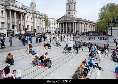 Die National Gallery in London, England. Stockfoto