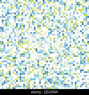 Mosaik nahtlos farbigen Pixel Hintergrund. Vektorgrafik. Stock Vektor