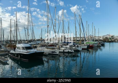 Jachthafen Von Lanzarote Stockfoto