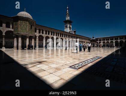 Allgemeine Ansichten der Umayyad-Moschee, Damaskus, Syrien Stockfoto