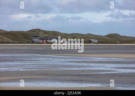 Strandkämmen auf Barra. Stockfoto