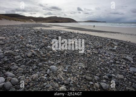 Strandkämmen auf Barra. Stockfoto