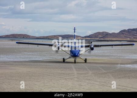 Strandkämmen auf Barra. Stockfoto